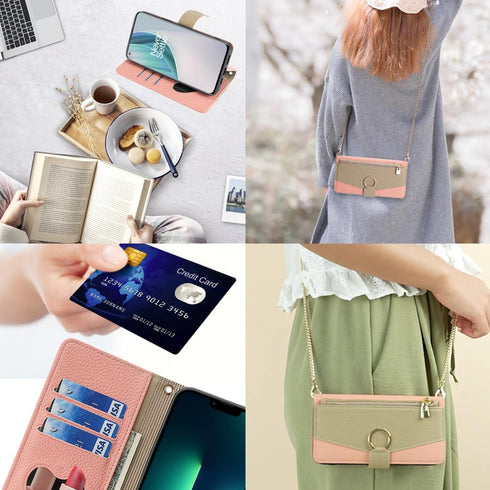 Asuwish Phone Case for OnePlus Nord N10 5G Wallet Cover with Screen Protector and Mirror Flip Cover Ring Card Holder Crossbody Strap Stand Cell On...