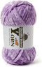 Plush Chenille Chunky Yarn - Fluffy Velvet Yarn Crochet for Blanket Knitting and Crocheting - Soft Baby Yarn for Crocheting - Amigurumi Crochet Ya...