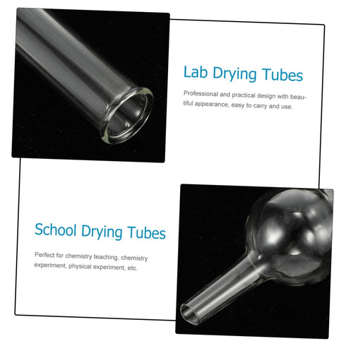 Hemoton 5pcs Chemical Experiment Equipment Candy Tubes Containers Chemistry Drying Tube Glass Laboratory Drying Tube Single Ball Drying Tubes Glas...