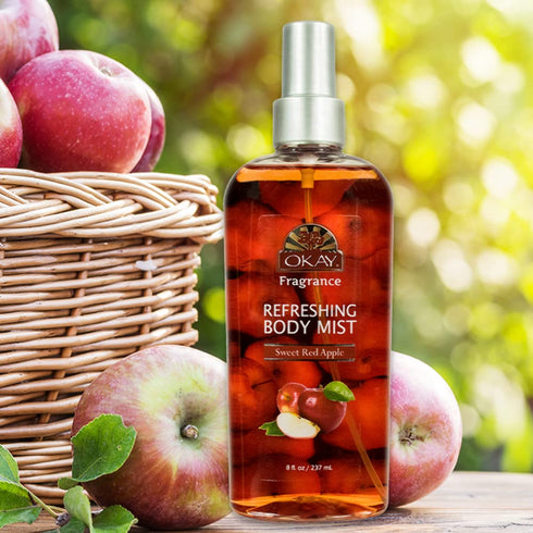 OKAY SWEET RED APPLE REFRESHING BODY MIST 8oz / 237ml...