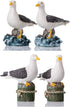 Garden Bird Statue - 4pcs Small Seagull Décor Birds Figurines Ornaments - Best Indoor Outdoor Statues Yard Art Figurines for Patio Lawn House...