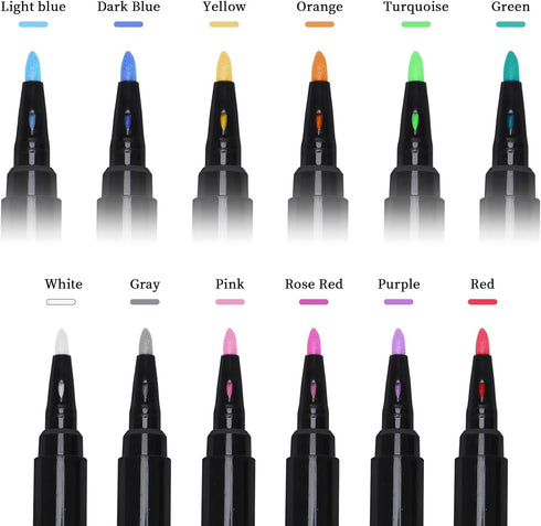 Chalk Marker, Liquid Chalk Markers, Drawing Chalk, for Chalkboard, Window, label Etc 12 color...