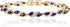 Richapex Diamond Tennis Bracelet for Women, Eternity Bracelet Blue Cubic Zirconia, Gold Plated...