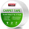 YYXLIFE Double Sided Carpet Tape for Hardwood Floors,Area Rugs Carpet Adhesive Removable Multi-Purpose Rug Tape Cloth Outdoor Steps,Heavy Duty Sti...