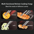 4Pcs Extra-Long Stainless Steel Kitchen Tongs 11.5" and 13.5"Metal Food Tongs with Non-Slip Comfort Handles Grill Tongs for Cooking Sea food,BBQ,M...