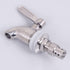 Replacement Spigot Spout for Beverage Dispenser, Solid Stainless Steel Water Dispenser Replacement Faucet with Anti-Clogging Cap Polished Finished...