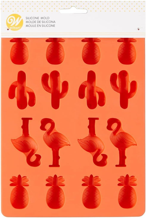 Wilton Mini Tropical Candy Mould, Silicone, Coral, 16 Holes...