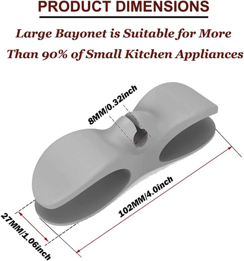 Cord Organizer for Appliances, 3 Pack Cord Wrapper for Appliances, Kitchen Appliance Cord Winder Compatible with Stand Mixer, Air Fryer, Coffee Ma...