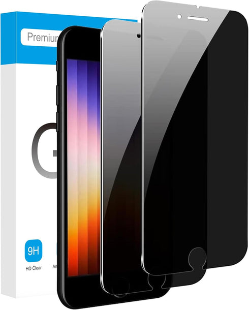 Fotbor Privacy Screen for iPhone SE 2020/2022, iPhone 2nd/3rd Generation Privacy Screen Protector, iPhone SE 2020/2022 Screen Protector Tempered G...