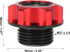 X AUTOHAUX Red Aluminum Alloy Gas Engine Oil Filler Cap Plug Cover for Toyota Reiz Camry Highlander Crown Corolla...
