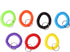 70Pcs Colorful Stretchy Keychain Bracelet Spiral Wristband Keychain for Outdoor, Gym...