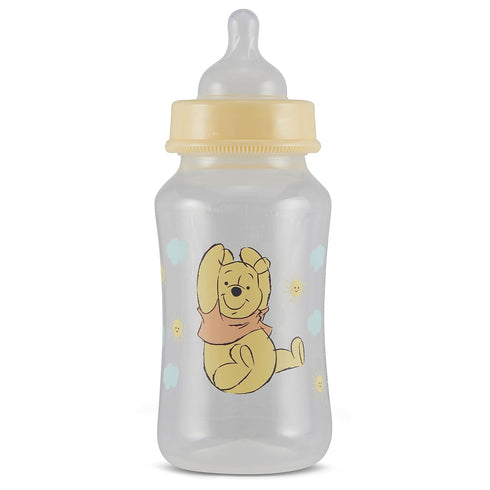 Disney Winnie The Pooh Baby Bottles 11 oz for Boys or Girls | 2 Pack of Infant Hourglass Shaped Bottles with Cover for Newborns and All Babies | B...