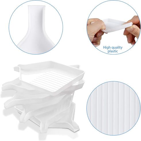 6PCS Plastic Diamond Art Painting Bead Sorting Trays (3.8 x 2.2 Inches), Accessories and Tools for DIY Crafts...