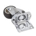Side Mount Casters Set of 4 with Brake,1.25inch L-Shape TPR Plate Casters,Small Wheels for Furniture Wheels, Baby Bed, suitcase,Cabinet Wheels,Tab...
