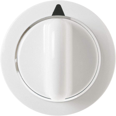 WE01X20374 Dryer Timer Control Knob White. Replacement for GE, Hotpoint, Moffat