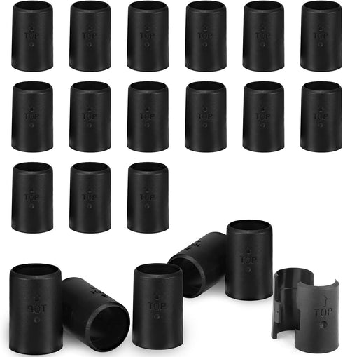30 Pack Black Wire Shelf Clips 1 inch Wire Shelf Clips, Plastic Shelving Clips Shelf Lock Clips Round Plastic Clips, Shelf Support Clips for Wire ...