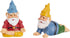 Juvale 4 Pieces Mini Garden Gnomes, Outdoor Fairy Miniature Statue Accessories Set, Decorations in Funny Poses, Yard Ornaments for Yoga Gifts, Gar...