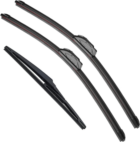 3 OEM Windshield Wiper Blades Replacement for 2002-2006 GMC Envoy, 2000-2006 Chevy Tahoe, 1995-1998 Ford Aerostar, Original Equipment Replacement ...