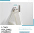 Angle Simple Robe Towel Hook Brushed Nickel, SUS304 Stainless Steel Bathroom Towel Holder, Kitchen Shower Towel Hanger, Wall Mount...