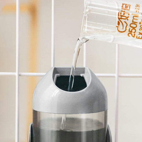septillar Pet Water Bottle Hanging Dog Water Dispenser Kennel Drinker Kettle Feeder BPA Free Cage Crate Hutch Puppy Cat Rabbit (17oz, Gray)...