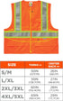 Ergodyne - 26187 GloWear 8235ZX ANSI Two-Tone High Visibility Orange Safety Vest with X-Back, 2XL/3XL...