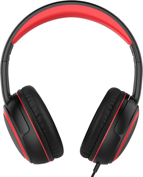 A10 On-Ear Headphones with Microphone, Lightweight Folding Stereo Bass Headphones with 1.5M No-Tangle Cord, Portable Wired Headphones for Smartpho...
