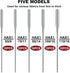Sewing Machine Needles, Universal Sewing Machine Needle, ONEHERE Compatible with Singer, Brother, Janome, Varmax, Sizes HAX1 65/9, 75/11, 90/14, 1...