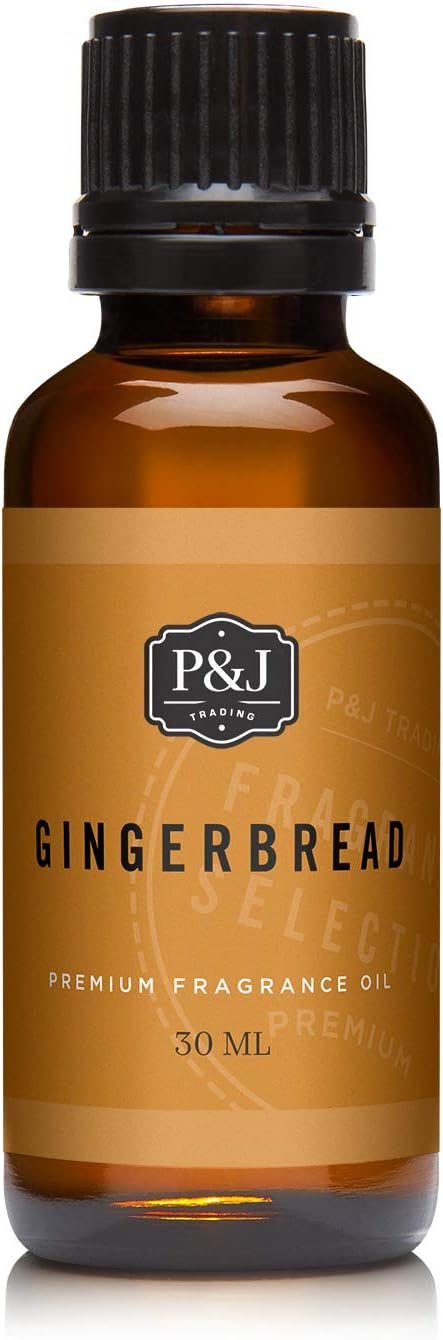 P&J Fragrance Oil - Gingerbread Scented Candle Making Oil, 30ml...