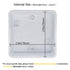 LeMotech Junction Box with Reserved Holes ABS Plastic Electrical Box IP55 Waterproof Dustproof Project Enclosure for Electronics White 3.1 x 3.1 x...