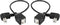 SinLoon USB 2.0 Type-B Printer Cable, 2-Pack USB B Female to Left Angle & Right Angle B Male Printer Extension Cable, for Scanner, Mobile HDD and ...