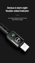 mcdodo Anti Winding Cable, LED Coiled Cord Nylon Braided Sync Charge USB Data 6FT/1.8M Cable Compatible New Phone List Below (Black, 6FT/1.8M)...