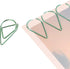 YOKIVE 100 Pcs Paper Clips, Drop-Shaped | Keep Desk Neat, Great for Art, Home, Daily Use (Green, 1-Inch)...