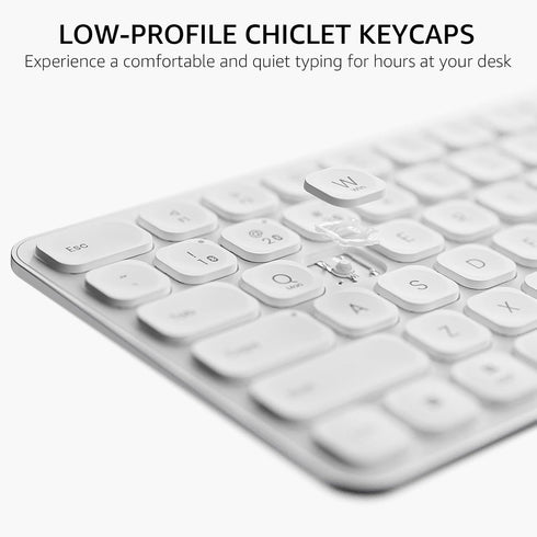 Rapoo 9010M Multi-Device Keyboard and Mouse Combo, 2.4GHz/Bluetooth 5.0/4.0 Wireless Keyboard & Mouse Set for Windows/Mac/Linux/Chrome, Support 4 ...