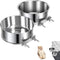 2 PCS Stainless Steel Pet Bowls Anti-Spill Metal Feeder Food and Water Feeding Bowl, Hanging Pet Cage Crate Bowl for Puppy Kennel Medium and Large...