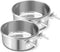 Dog Bowl Stainless Steel Pet Hanging Food Water Bowl Cage Feeding Cup Feeder for Dogs Cats Rabbits Birds Small Animal (Large (2pcs)...