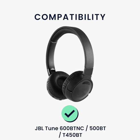 kwmobile Ear Pads Compatible with JBL Tune 600 / 500BT / 510BT / 520BT / 450 Earpads - 2X Replacement for Headphones - Blue...
