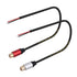 2Packs Speaker Wire RCA Audio Both Female Plug Jack Connector Adapter to Bare Wire Open End Pigtail Audio Video Lotus Plug Repair Cable for Amplif...