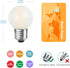 Dimmable 2 Watt Globe Frosted LED Light Bulbs 25W Equivalent, Warm White 2700K, A15/A50 LED Bulb, E26 Medium Base, Antique Filament Edison Decorat...