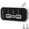 3 Ports 12V RV USB Outlet, PD3.0 USB C & Dual USB A Car Charger Socket Panel Wall Mount with Screws, Automotive USB Power Outlet Fast Charger Adap...