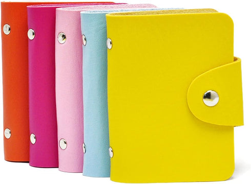 Gikfun Fashion Soft Credit ID Card Holder Case Purse Pocket Wallet Pouch Organizer 24 Slots (Pack of 5pcs) EK8430...