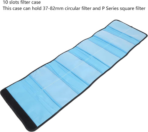 Collapsible Camera Lens Filter Wallet Case 10 Pockets Filter Bag for P Series Filter Pouch...