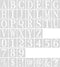 AIEX 43pcs 1 Inch Letter and Number Templates, Reusable Plastic Uppercase Letter Stencils Alphabet Stencils Punctuation Marks Symbol Numbers Craft...
