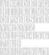 AIEX 43pcs 1 Inch Letter and Number Templates, Reusable Plastic Uppercase Letter Stencils Alphabet Stencils Punctuation Marks Symbol Numbers Craft...