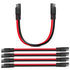 Nilight 5 Pack SAE to SAE Extension Cable 10AWG 2 Pin SAE Connector Extension Cord 10 Gauge Dual Head Plug Audiopipe Polarized Wire Harness for So...