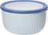 Oggi Prep, Store & Serve Plastic Bowl w/See-Thru Lid- Dishwasher, Microwave & Freezer Safe, (4 qt) Blue w/Dk Blue Lid...