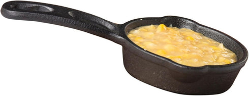 TableCraft Products CW30122 Cast Iron Mini Round Skillet 3?" Dia (6?" with Handle) x 1¼" D, 1.25" Height, 4.125" Width, 6.875" Length, CW30122...