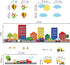 decalmile Construction Cars City Wall Decals Transportation Roads Kids Wall Stickers Baby Nursery Childrens Bedroom Playroom Wall Decor...