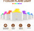 Flame Humidifiers for Home, 180ml Aromatherapy Diffuser, 7 Colors of Flame Light and Auto-Off Function, 2 Brightness Modes Small Humidifier, Suita...