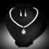 Pearl Necklace and Earring Set, Wedding Pearl Jewelry Sets for Bride Bridesmaid Women...