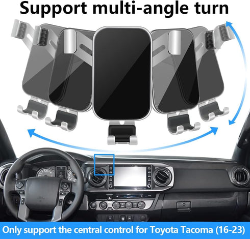Car Phone Holder for Toyota Tacoma 2016 2017 2018 2019 2020 2021 2022 2023 Truck Auto Interior Accessories Best Cell Phones Mount Cellphone Mobile...